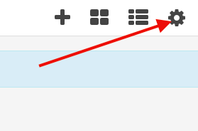 Click on the gear icon to begin the process of sharing a dashboard