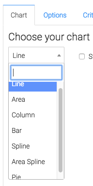 Select the Display type for the report.