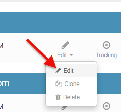 click edit from the dropdown that appears