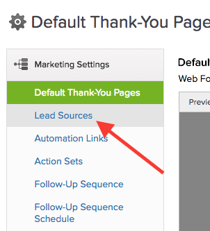 Then click "Lead Sources" on the sidebar. This is for the Graphly Web Tracker