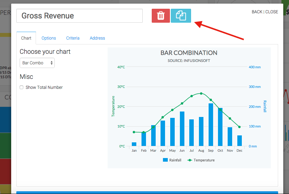 click the blue button that looks like two pieces of paper 