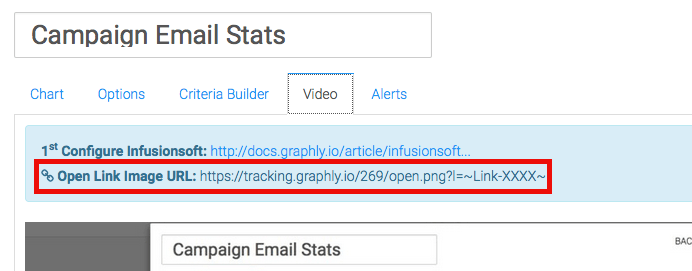 Here is your unique link. This link will only work in the Infusionsoft account attached to your active graphly account. Go ahead and copy it.