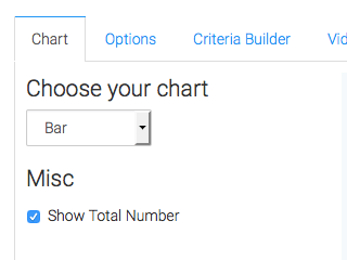 Show total number box checked.