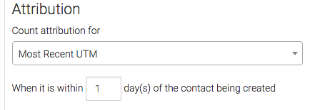 Select how you want the attribution calculated.