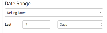 on the options tab select the date range you will want to track