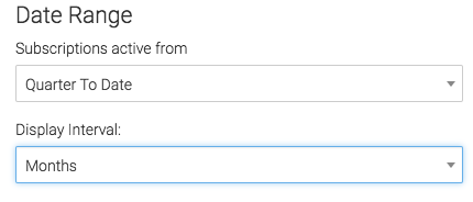 Then you can choose your date range for the active subscriptions.
