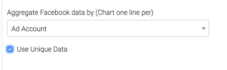 Select how you want to aggregate the data, and check the box to use Unique data.