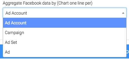 Options to aggregate the data.