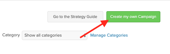 Log into Keap and navigate to the Campaign Builder section. Then click "Create my own Campaign". For the looping needed for dashboard emails.