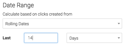 On the right hand side you can choose your date range to pull data from Facebook.