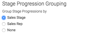 Select how you would like the results to be grouped.