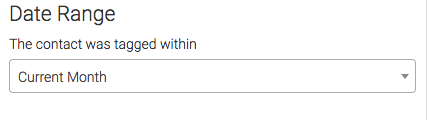 Select the date range you want to track.