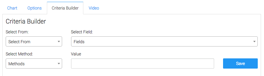 Criteria Builder tab options shown.