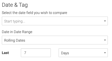 date field and date range