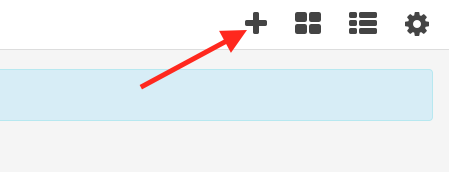 click the plus icon at the top of the dashboard to access the template library