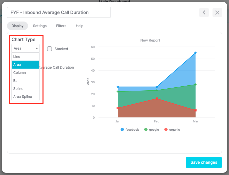 How to Configure the FYF - Inbound Average Call Duration Report | Graphly